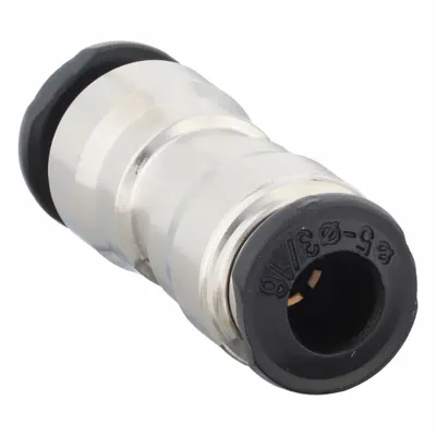 AIGNEP USA Nickel-Plated Brass Push-to-Connect Union Fitting, 5 mm OD, 5-Pack - Nickel-Plated Brass Tube Fittings