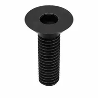 Socket Flat Head Screw: 3/8"-16 Thread Size, 1 in Lg, Flat, Black Oxide, Alloy Steel, 100 PK (MPN 37C100KFC)