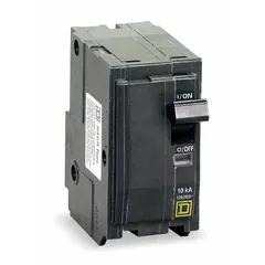 Plug-in miniature circuit breaker from the QO Series, rated 175 A, 2-pole, single-phase, 120/240V AC with a maximum interrupting rating of 22kA at 120/240V AC. Designed for use in QO Load Centers and NQ Panelboards to provide overcurrent and short-circuit protection in branch circuits.