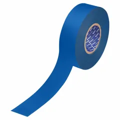 This extra-durable floor marking tape from BRADY is designed for visual safety cues, aisle marking, and hazard identification in industrial facilities. The tape features a 22 mil thick polyester backing (Series B-553) that withstands heavy foot and forklift traffic. It is supplied in a solid blue color, 2 inches wide by 100 feet long.