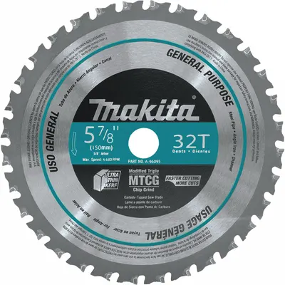 MAKITA A-96095 Carbide Circular Saw Blade - Steel & General Metal-Cutting Blades