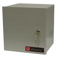 Steel enclosure designed to house one 40Ah battery. Used as an accessory for power supply systems in applications requiring secure battery integration