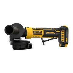 Cordless die grinder with brushless motor, paddle switch, and straight barrel grip. Operates on 20V DC battery with maximum speed of 500 RPM. Suitable for grinding, deburring, and surface finishing in metalworking and fabrication applications.