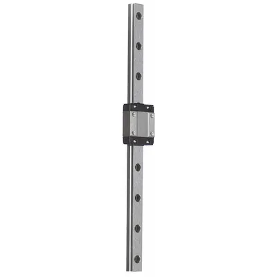 THOMSON Microguide Assembly: 15 mm Rail Wd, 9.06 in Rail Lg, Stainless Steel Rail - Thomson MicroGuide Series Miniature Carriage & Rail Assemblies