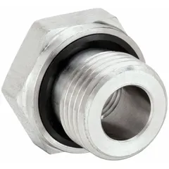 This straight pipe fitting is made from 316 stainless steel and features a 1/2 in x 1/4 in size with a pressure rating of 5,800 psi. It is designed for high-pressure hydraulic and pneumatic systems, providing a leak-resistant connection in industrial fluid and gas handling applications.