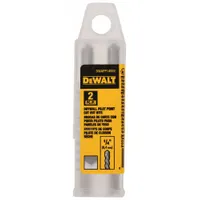 DEWALT Cut-Out Bit: High Speed Steel, 1/4 in Drill Bit Dia, 1 11/16 in Cutting Dp, 2 PK (MPN DWAPP14002)