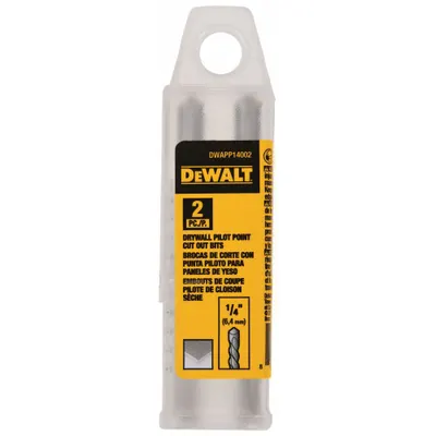DEWALT Cut-Out Bit: High Speed Steel, 1/4 in Drill Bit Dia, 1 11/16 in Cutting Dp - Cut-Out Tool Routing Bits