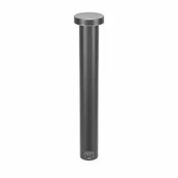 Steel clevis pin with plain finish, 1/4 in diameter and 1-7/8 in shank length. Supplied in a pack of 25. Used in clevis and hitch-pin applications for securing mechanical linkages in agricultural equipment, machinery, and industrial rigging