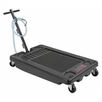 Truck Drain: Polyethylene/PVC/Rubber/Steel, 17 gal Capacity, 7 11/16 in Overall Ht, Black (MPN 48UJ80)