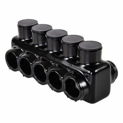 POLARIS Multitap Connector: 5 Port, Double-Sided Entry, 4 AWG – 500 kcmil Wire Size - Dry-Location Double-Sided Entry Multitap Connectors