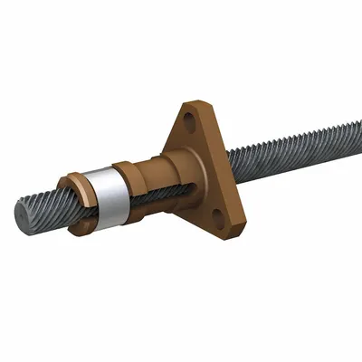 PBC LINEAR Precision Lead Screw with Anti-Backlash Nut - Precision Lead Screws with Anti-Backlash Nuts