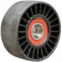 DAYCO Idler Pulley: Idler Pulley, 89104, Serpentine, Flat, Flangeless Flange, Heavy Duty, Polymer
