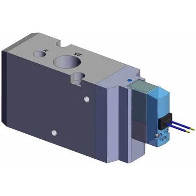 SMC Solenoid Air Control Valve: Three-Way / Two-Position, Single Solenoid, Female 1/2 BSPP - SMC VP Series Directional Control Valves