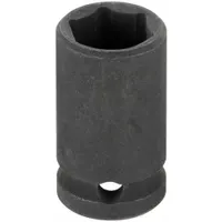 WESTWARD Impact Socket: 1/4 in Drive Size, Metric, 7 mm Socket Size, 6-Point, Std, No Thin Wall (MPN 4LYA5)