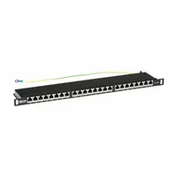 EATON TRIPP LITE Patch Panel: Flat, 0.5 Rack Units, 24 Ports, 6A, Krone IDC, N252A-024-HUSHK