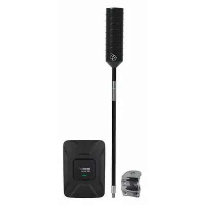 WEBOOST Signal Amplifier: 50 dB Max Gain, Amplifier/Coaxial Cable/Mounting Bracket/Power Supply - Vehicle Signal Boosters