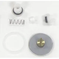 This repair kit includes gaskets and O-rings for servicing the regulator on DeVilbiss paint spray gun pressure cups. Compatible with model KK-5051, it restores pressure control for consistent paint application in industrial finishing operations