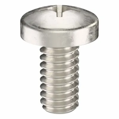 USA INDUSTRIALS Machine Screw: 1/4"-20 Thread Size, 1/2 in Lg, 316, Stainless Steel, Plain - Pan Head Machine Screws