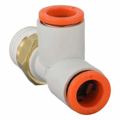 SMC KQ2Y09-02AS Push-Fit Tee Fitting - Polybutylene & Brass Tube Fittings