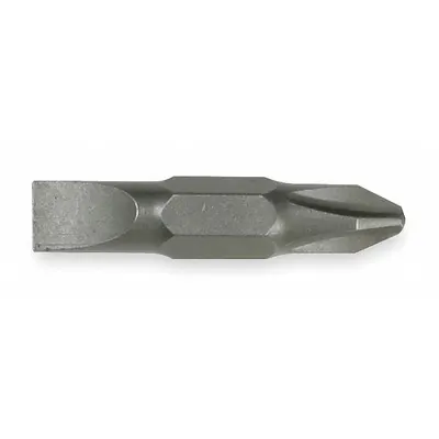 KLEIN TOOLS Double Ended Driver Bit: Imperial, Hand, #2 – Phillips Bit Size and Type Side 1 - Double-Ended Driver Bits