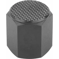 Steel positioning foot with M6 internal thread and serrated face. Provides secure, non-slip support for workpieces in clamping, positioning, and leveling applications on jigs, fixtures, and machinery.