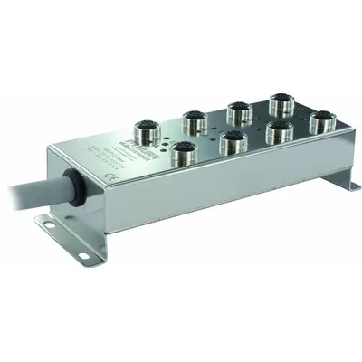 MURRELEKTRONIK Washdown-Rated Passive Sensor Junction Block with - Washdown-Rated Passive Sensor Junction Blocks with Homerun Cable