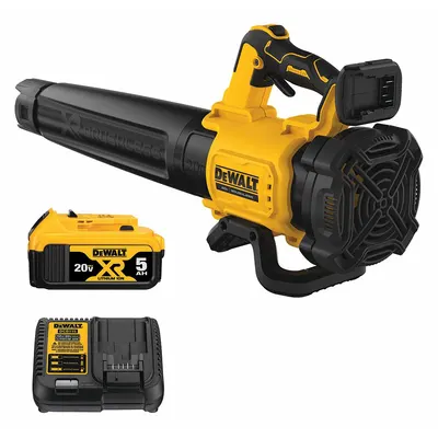 DEWALT Battery-Powered Handheld Leaf Blower Kit: 20V MAX XR, 450 cfm Max. Air Flow - Battery-Powered Handheld Blowers