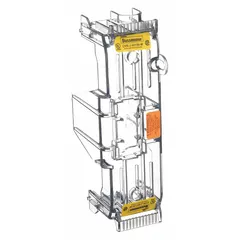 Non-indicating cover for J class fuse blocks, rated 600 V AC and 61 A to 100 A. Compatible with BUSSMANN JM fuse series. Provides protective enclosure without fuse-status indication, suitable for use in industrial control panels and power distribution equipment.