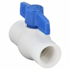 APPROVED VENDOR PVC Ball Valve, 3/4 in, FIP x FIP, Full Port, Tee Handle