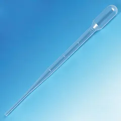 This non-sterile transfer pipette is made of clear plastic and has a 5 mL capacity. It is not individually wrapped and is not autoclavable. Suitable for general liquid transfer, sampling, and dispensing in laboratory, industrial, or educational settings where sterility is not required.