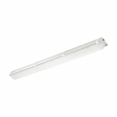LED Wet Location Fixture: 4 ft Lg, 4,195 lm, 4000K, 33.8 W, 120/277V AC - LED Linear Vapor-Tight Light Fixtures
