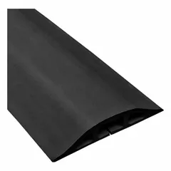 This flexible rubber cable floor cover from ELECTRIDUCT is designed to manage and protect cables in industrial environments. It helps prevent tripping hazards and shields cables from damage in workshops, warehouses, and event spaces. The cover measures 10 ft in length, 3 1/4 in overall width, and 3/4 in overall height, and is made of black rubber.