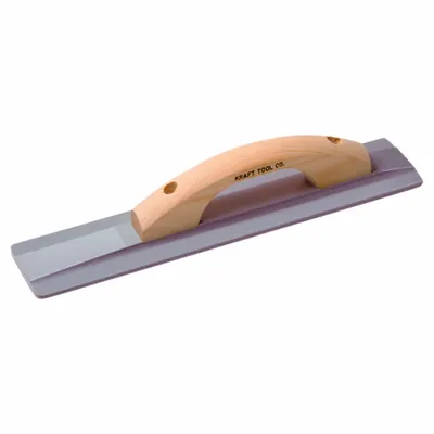 KRAFT TOOL Hand Float: Blade Material Magnesium, Blade Shape Square, Broken-In - Concrete Hand Floats