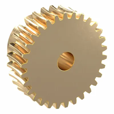 KHK GEARS Worm Wheel: Reduction Ratio 30, Module m 0.8, Right Hand, 20° Pressure Angle - Metric Worm Wheels