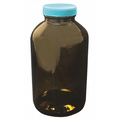 OEM Sampling Bottle: 15 mL - Amber Wide Mouth Glass Lab Bottles