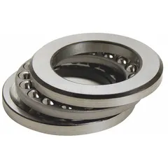 The TRITAN GT41 is a separable grooved-race ball thrust bearing from the GT Series. It has a 3-inch bore, 4 23/32-inch outside diameter, and 1-inch overall width. The bearing features AISI 52100 steel balls and a maximum speed of 2,630 RPM. It is designed for axial load applications in industrial machinery such as pumps, gearboxes, and conveyors.