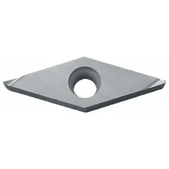 Diamond indexable turning insert for precision finishing of non-ferrous materials. Provides sharp cutting edges and wear resistance in CNC lathe applications.