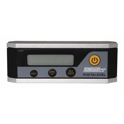 JOHNSON LEVEL Electronic Level: 0°– 90°, Includes Batteries, Rare Earth, ±0.20° - Magnetic Digital Levels