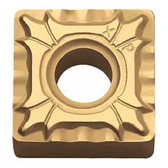 Square (S) indexable turning insert for general machining operations including turning, facing, and profiling. Suitable for use on steel, stainless steel, and cast iron. Manufacturer part number SNMG432XP CA525, also referenced as SNMG120408XP.