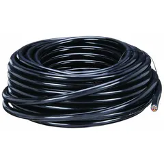 GPT trailer cable with 7 conductors (10 AWG and 12 AWG), 100 ft length, rated 60 V. Suitable for wiring lighting, brakes, and auxiliary circuits on trailers, trucks, RVs, and industrial trailers. Resists vibration and weather exposure.