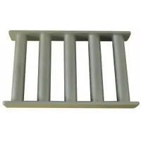 APPROVED VENDOR Grate Magnet: Rectangular Grate Magnet, Rare Earth, 6 in Overall Lg, Rectangle