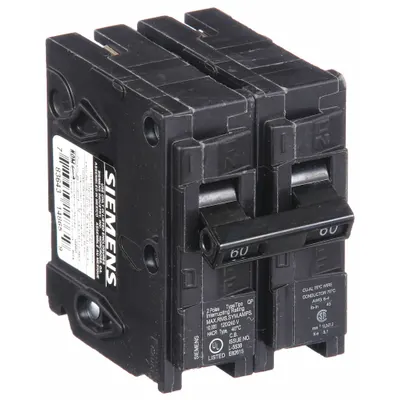 SIEMENS Q260 Q Series Plug-In Miniature Circuit Breaker - Q Series, Plug-In Siemens Miniature Circuit Breakers