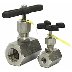 This APOLLO globe valve is a straight-body, Z-body design made from 316 stainless steel with a metal seat and rising stem. It has a 3/8 in pipe size with female connections. Suitable for general-service applications regulating or stopping flow of air, fluids, or gas media in industrial piping systems.