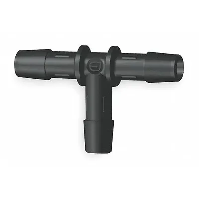 ELDON JAMES T0-2-BN Barbed Tee, 1/8 in ID x 1/8 in ID x 1/8 in ID, Nylon, 10 PK - Standard Nylon Barbed Tube Fittings