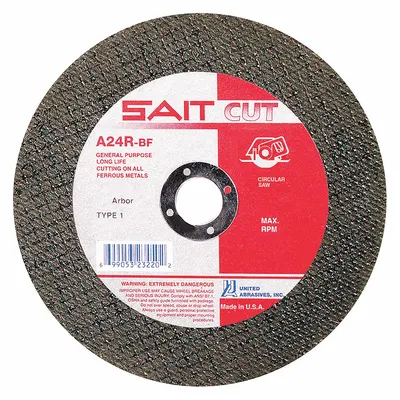 UNITED ABRASIVES-SAIT A24R General Purpose Cut-Off Wheel - General Purpose Cut-Off Wheels for Carbon & Stainless Steel