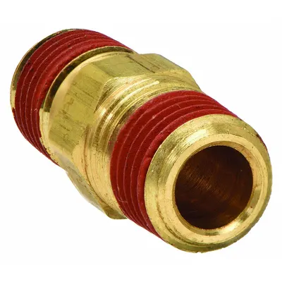 PARKER Metal Pipe Straight: Straight, 1/2 in x 1/2 in - Threaded High-Pressure Pipe Fittings with Sealant