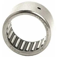 Inch-system drawn-cup needle roller bearing with 3/16 in bore, 11/32 in OD, and 0.375 in overall width. Single-row, non-full complement, open configuration. Industry number 36. Used in applications such as gearboxes, pumps, and conveyor systems where compact design and high radial load capacity are required.