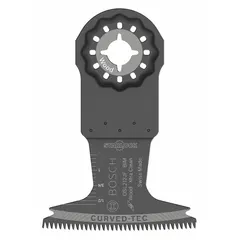 Bi-metal plunge cutting blade for Starlock oscillating tools. 4 in overall length, 2-1/2 in blade width. Used for flush cuts and plunge cuts in wood.