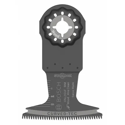 BOSCH Oscillating Tool Blade: 2 1/2 in Blade Wd, 4 in Overall Lg, Plunge Cutting - Starlock Mounted Blades