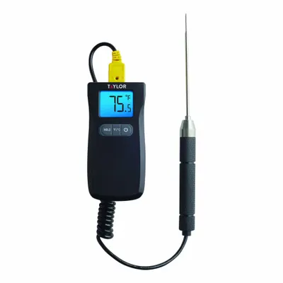 TAYLOR Digital Pocket Thermometer: 350°F to 662°F /-50°C to 350°C, 0.1°F /0.1°C - NSF-Rated Digital Pocket Thermometers